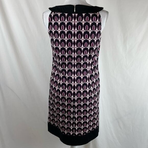 Ann Taylor Bold Retro Print Shift OfficeCore Career Dress NWOT Size 6P - Picture 6 of 12